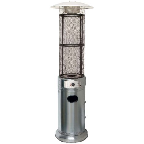 Estufa de exterior MERCALUZ “Totem” MT01559 – 11 kW (acero inoxidable)  Oferta exclusiva