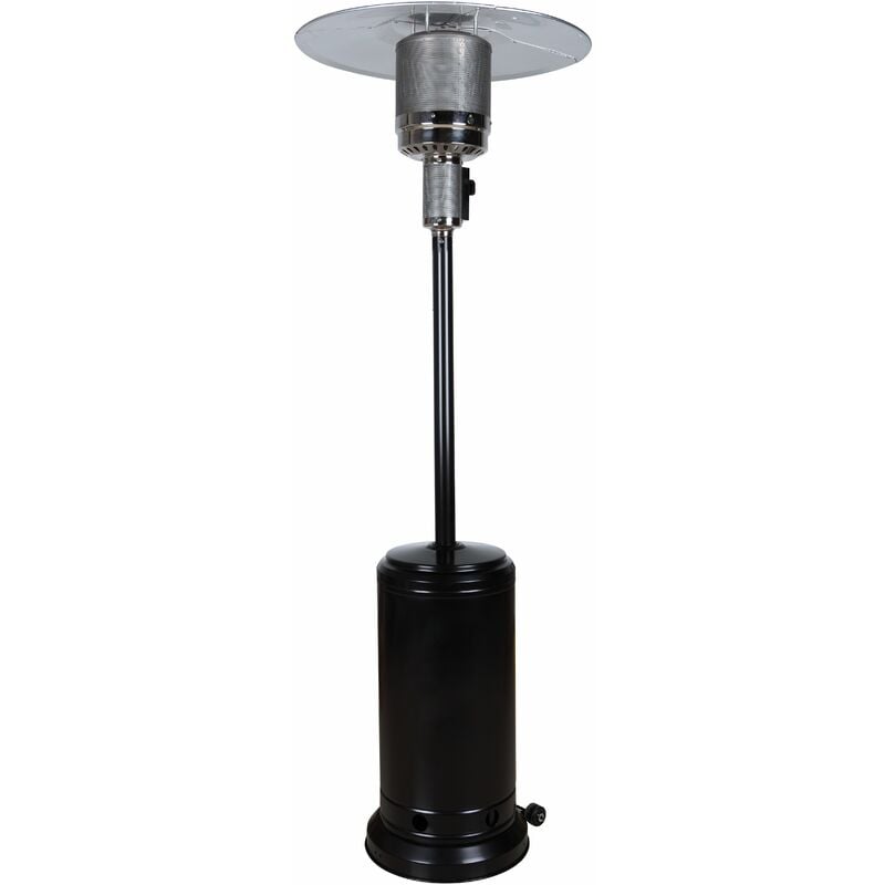 

Estufa de gas butano de color negro para terraza con ruedas 3500 / 10500W
