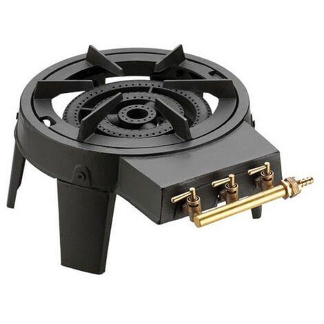 TOOLTEK Estufa de gas de hierro fundido de tres patas de 8,6kw - 104988 - kemper -