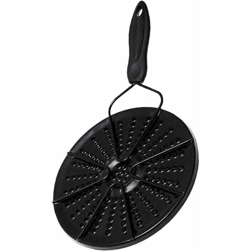 Estufa de gas de invierno, almohadilla calefactora auxiliar, anillo de fuego lento, Protector de calor para el hogar, cocina, negro