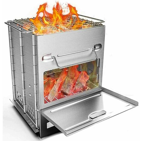 Estufa de Gas portátil para acampar, estufa plegable ultraligera, estufa de encendido piezoeléctrico para exteriores, estufa a prueba de viento para Picnic, barbacoa, senderismo