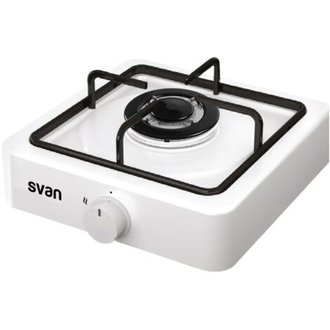 Estufa de gas svan svhs01w portátil 1 quemador esmalte