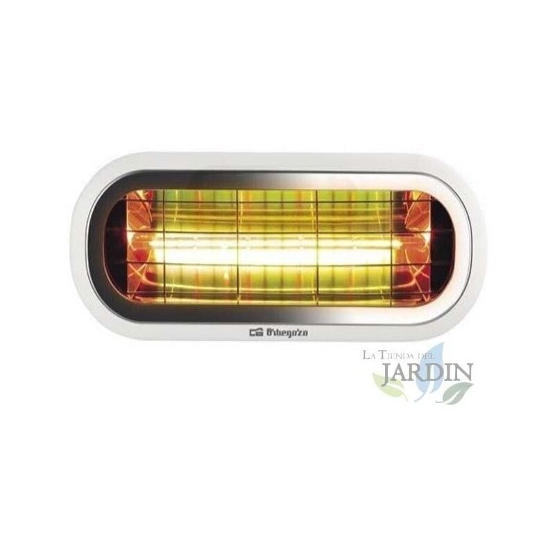 

Suinga - Estufa de infrarrojos de terraza Orbegozo. Potencia 2.000W. Apto para uso interior-exterior. IP 65. Cable 2 m.