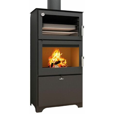 ESTUFA DE LEÑA CON HORNO BRONPI MODEOLO MURANO-L