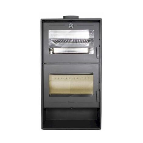 estufa de leña con horno lacunza modelo oslo