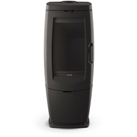 estufa de leña de hierro fundido 10kw negro - 117322 - supra -