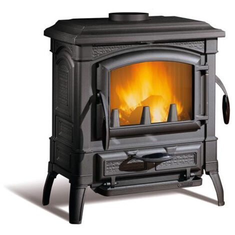 Estufa de leña de hierro fundido 7,3kw negra. - isettaevo4.0 - nordica extraflame -