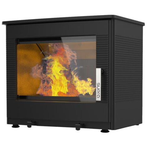 Estufa de leña de hierro fundido 8,7kw negra. - FR9016160B - supra -