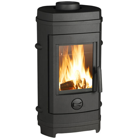 Estufa de Leña de Hierro Fundido BALAMI de 7 kW y Salida Superior de 150 mm