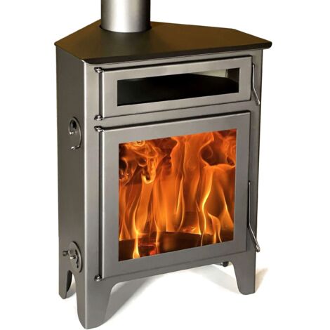Estufa de leña de rincón mod. R5 Horno Max - 11 KW