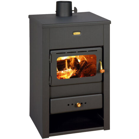 Estufa de leña, estufa de combustible sólido , 10.4 kw de potencia de calentamiento, modelo "Prity K2 "