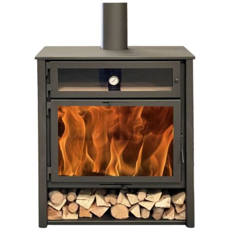 Estufa de leña mod. Zeux Horno - 11 KW