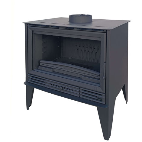 Estufa de Leña PADUA de 10 kW con Interior de Hierro Fundido, Carcasa de Acero y Salida Superior de 200 mm