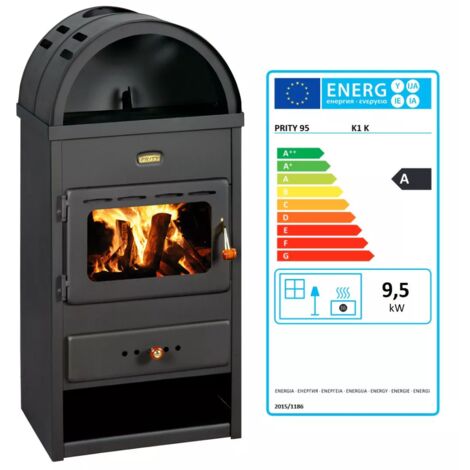Estufa de Leña Prity K1 K - 9.5 kW - EcoDesign 2022 - Alta Eficiencia