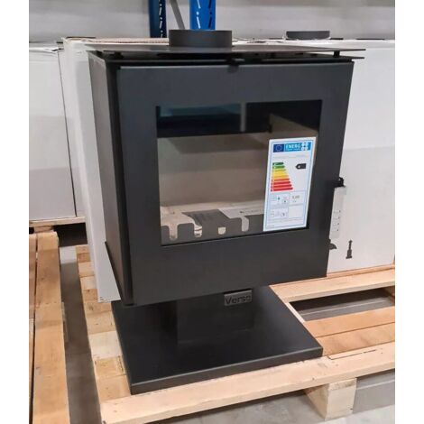 Estufa de Leña Verso Rheia P 5 kW, Calefacción Eficiente y Ecológica para Hogar