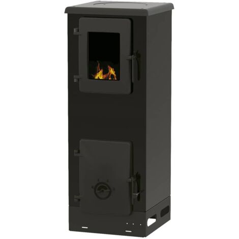 Estufa de Leña Kekai Vulcan S 4K 50 m² 34x36x88 cm - KT0615N