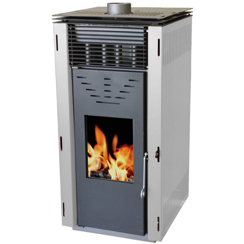 

ESTUFA DE PELLET CERO REM - con ventilador 10 KW Blaco