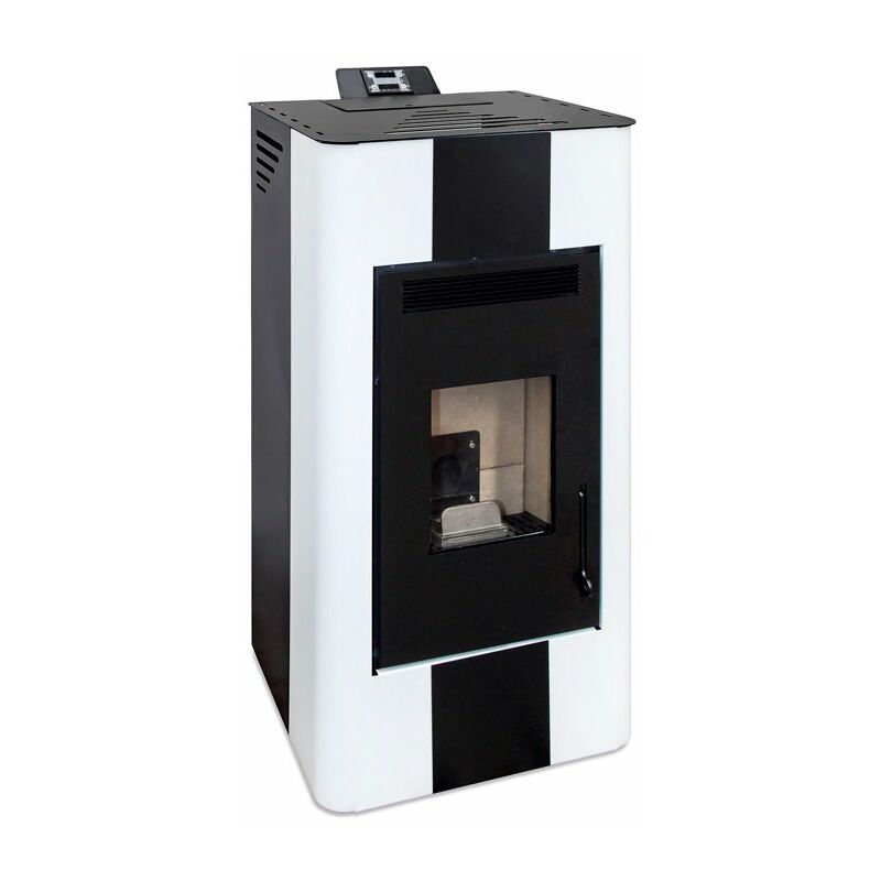 

Estufa de pellet canalizable blanca 14,3kW Energy Fire - Eider