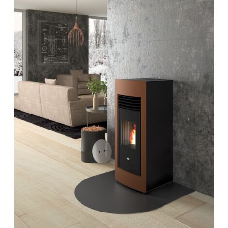 Estufa De Pellet Eva Calòr LETIZIA 9016013200 Acabado Corten