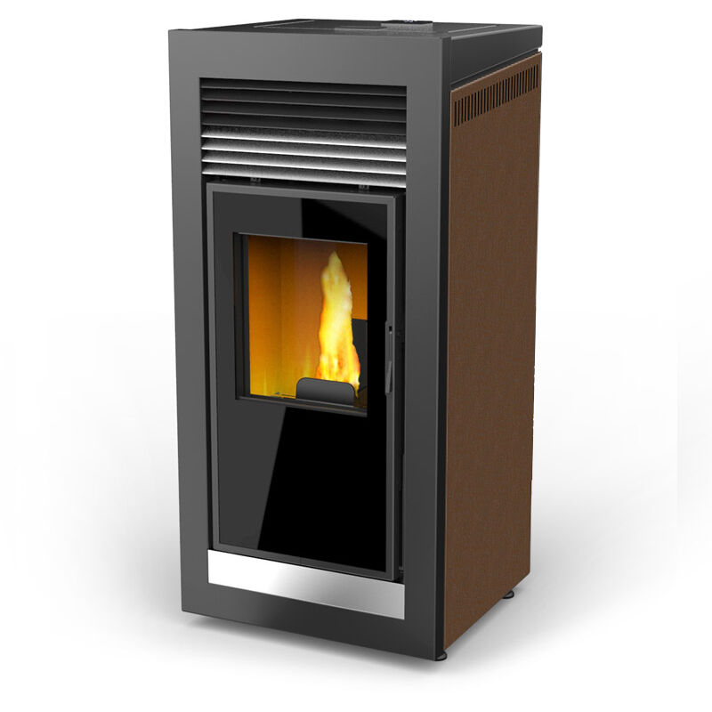 

Lasian - Estufa de Pellet Qube flow 10 kw oxido