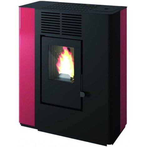 Estufa de pellet Nella 9,2 kW con conducto roja Punto Fuoco