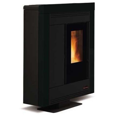 Estufa de pellet Nordica Extraflame Souvenir Steel 10,2 Kw Negra Modelo 1275753