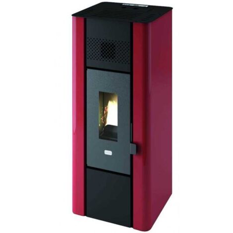 Estufa de pellet Punto Fuoco Minni 6,3Kw Rojo