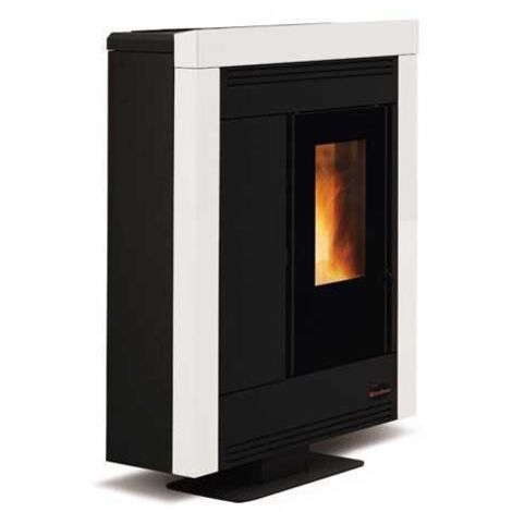 Estufa de pellets Nordica Extraflame Souvenir Steel 10,2 kW Blanca Modelo 1275752