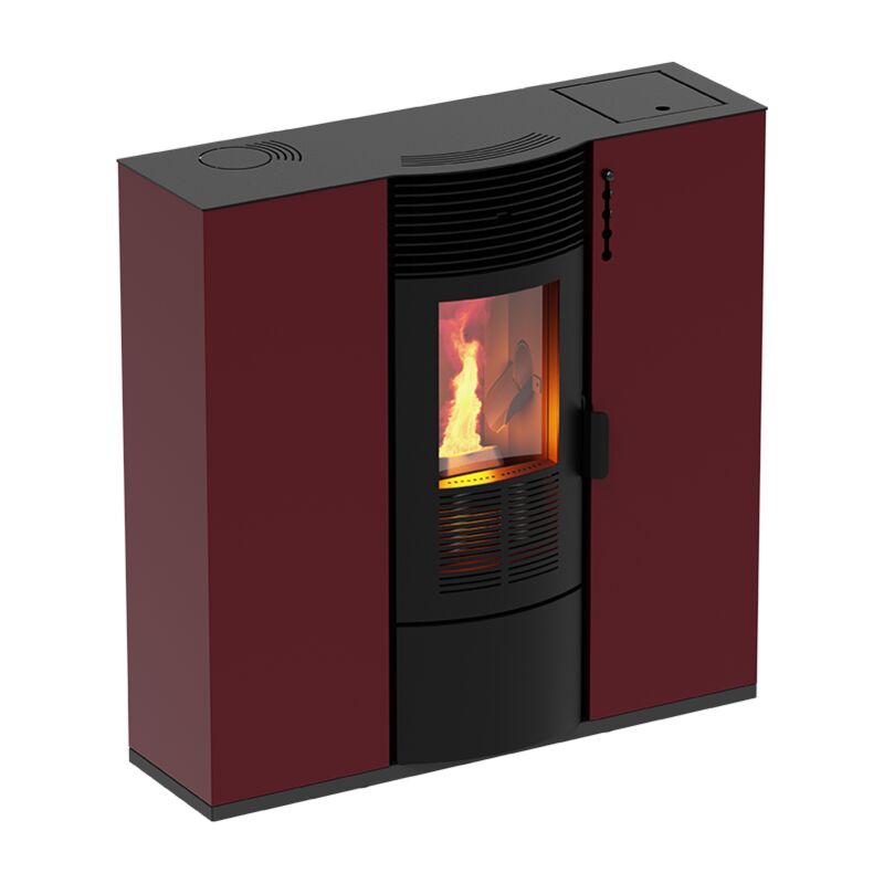 

Estufa de pellets SLIM 8C - (8 kW), Slim 25,9 cm - Bordeaux