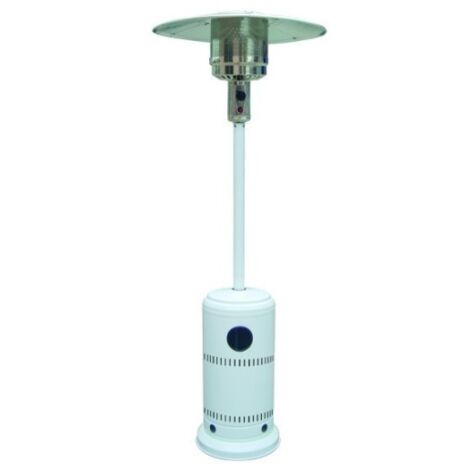 Estufa Gas Exterior 221Cm Altura 13Kw 813Mm.Diamante Chapa Blanco Natuur