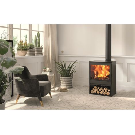 ESTUFA LEÑA ECODESIGN EMERALD - 81X56X39