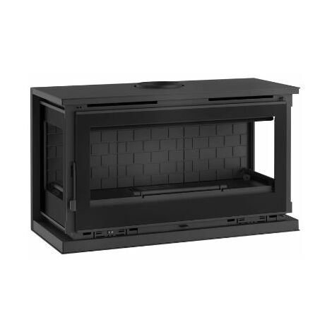 Estufa Leña Para Colgar FM Modelo M-183 FK 3 Cristales Serigrafiados