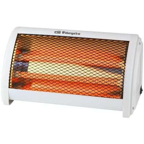 Estufa Halogena Oscilante Blanca 400/800/1200w Mod: BPC-H1701 Box