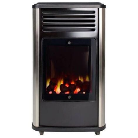 Estufa portátil a gas Manhattan metalizada 3,4 kW Fireside