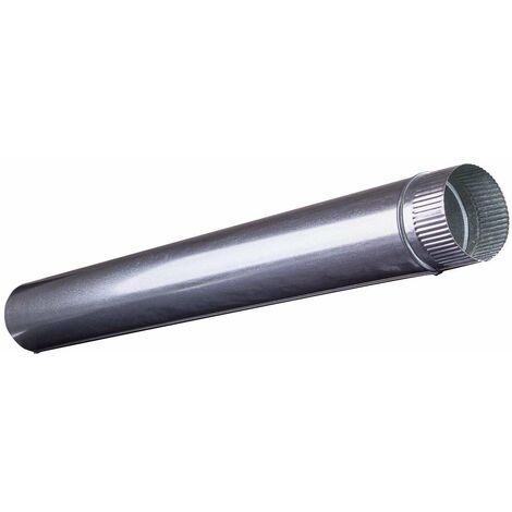 Wolfpack Tubo Estufa Acero Galvanizado Ø 120 mm, Ideal Estufas de Leña,  Chimenea, Alta resistencia, Conducto Humos. Con Llave