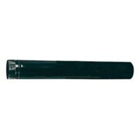Estufa tubo vitrificado negro 850° de 1 metro
