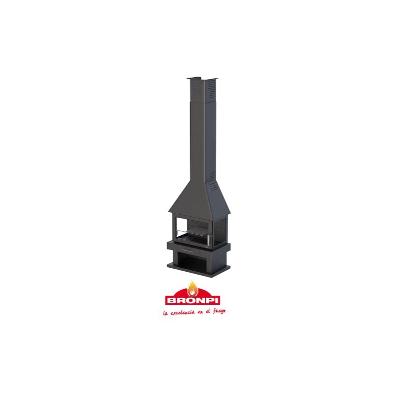 

ESTUFA DE LEÑA CON CHIMENEA MODELO HUESCA - Bronpi