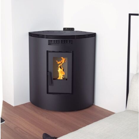 ESTUFAS PELLETS FM MODELO BP-100 R NEGRO