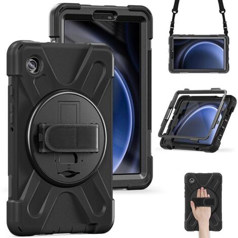 eSTUFF CHICAGO Custodia protettiva integrale con pellicola protettiva per lo schermo per Samsung Galaxy A9, ES683612-BULK