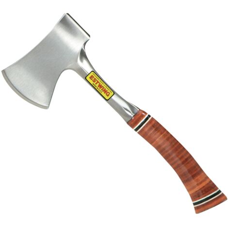 Estwing E24A Sportsman's Axe with Leather Grip, 83mm Blade, 356mm Length, 2 lb, Includes Sheath