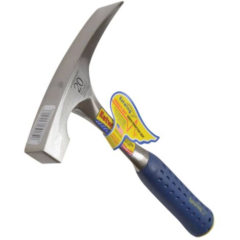 Estwing E3/20BLC 20oz (560g) Brick Masonry Hammer with Smooth Face and Vinyl Grip