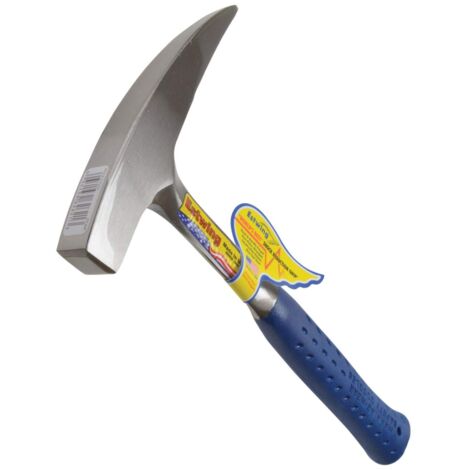 Estwing E3/22P 22oz Geological Pointed Tip Rock Pick with Blue Shock Reduction Vinyl Grip, 330mm Length