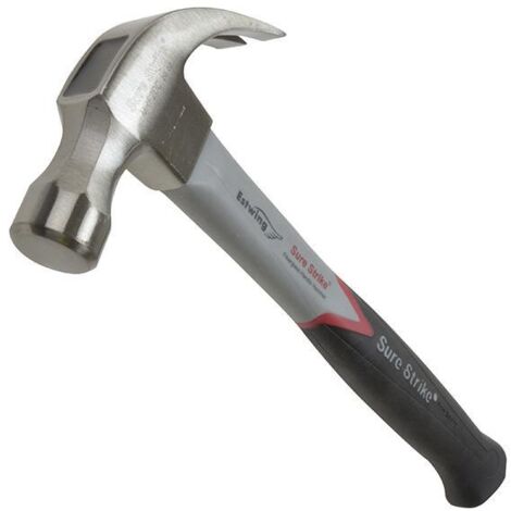 Estwing EMRF20C EMRF20C Surestrike Curved Claw Hammer Fibreglass Shaft 560g (20oz) ESTEMRF20C