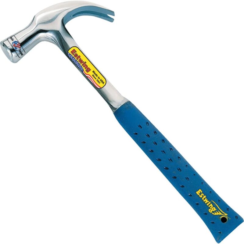 Solid Steel Shaft 24oz Claw Hammer - Estwing