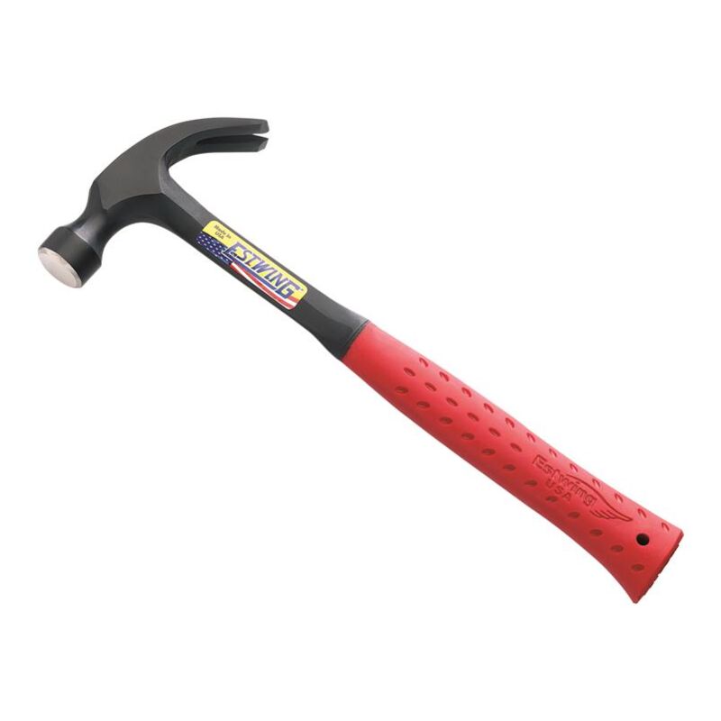 E3/20CRED E3/20C Curved Claw Hammer - Red Vinyl Grip 560g (20oz) ESTE320CRED - Estwing