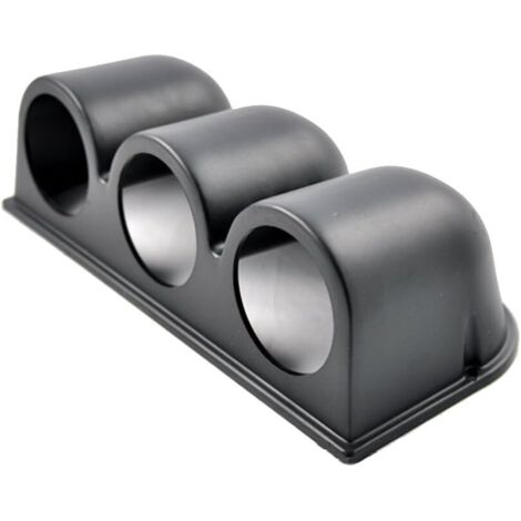 ESUPPORT Car Dashboard Gauge Support 52mm Triple Hole Black