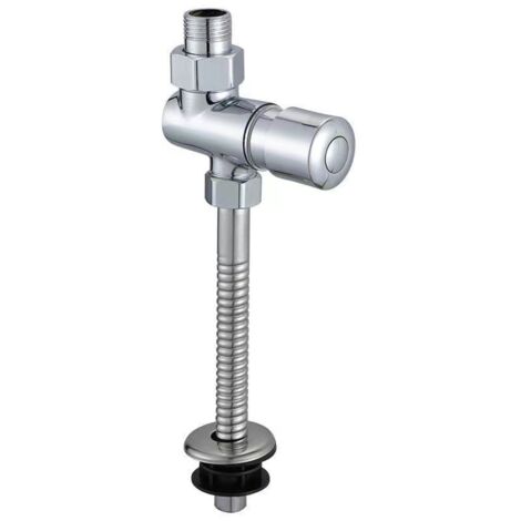 et de nge pour Urinoir, et de Chasse d'urinoir en Alliage de Zinc Urinoir Valve Bouton Type Manuel et de nge de Toilette Accessoire de Salle de Bain