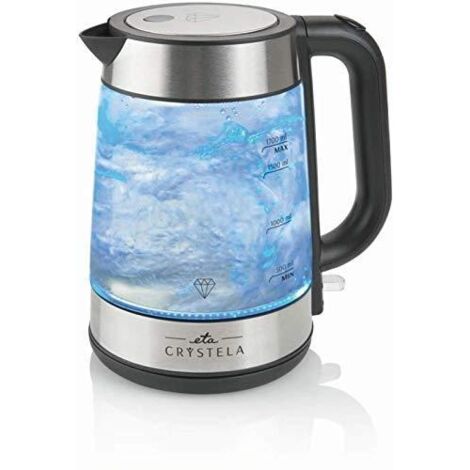 ETA Crystela 615390000 bouilloire électrique inox noir 1.7L