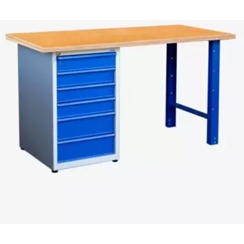 Outifrance - Etabli de mécanicien plateau bois ép. 30 mm. Long. 2 m