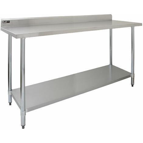 Établi en Acier Inoxydable - 180 cm de Largeur
